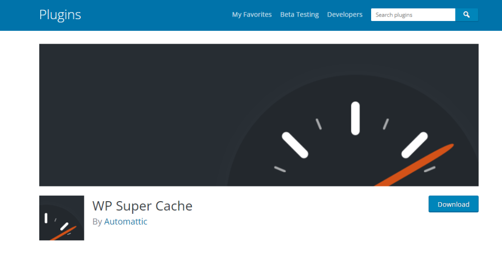 افزونه WP Super Cache جهت افزایش سرعت سایت وردپرس