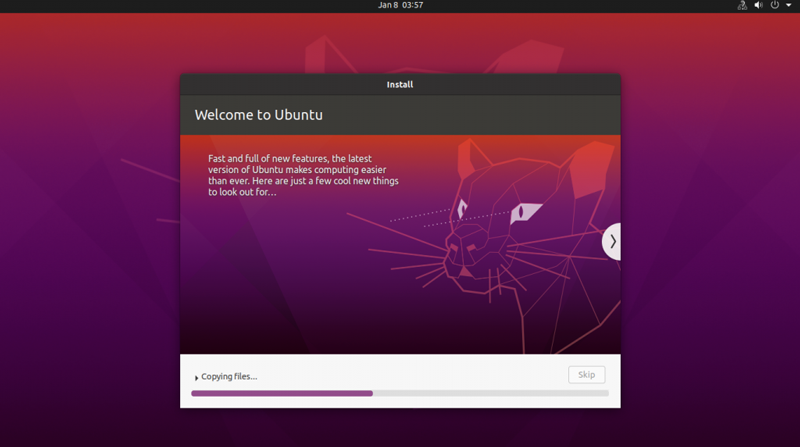 Ubuntu Linux kurulum işleminin tamamlanması