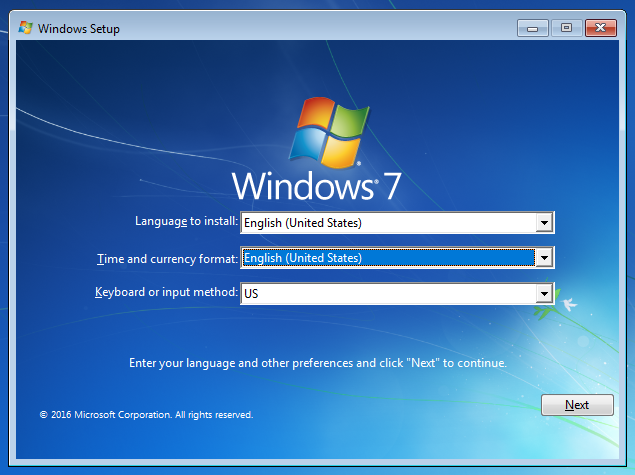 مراحل نصب سیستم عامل ویندوز 7 با فلش