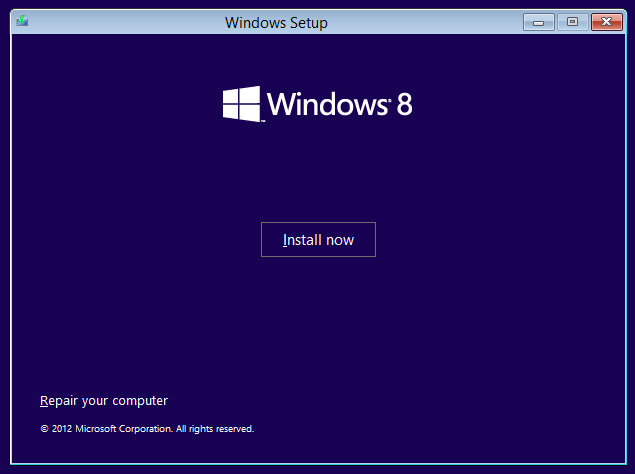 نصب سیستم عامل ویندوز 8 با فلش