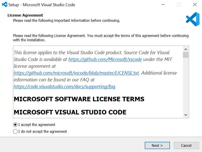 مراحل نصب نرم افزار Visual Studio Cod