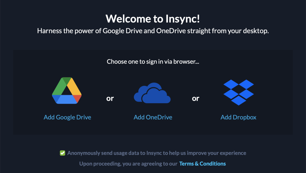 insync برای استفاده از Google Drive در لینوکس