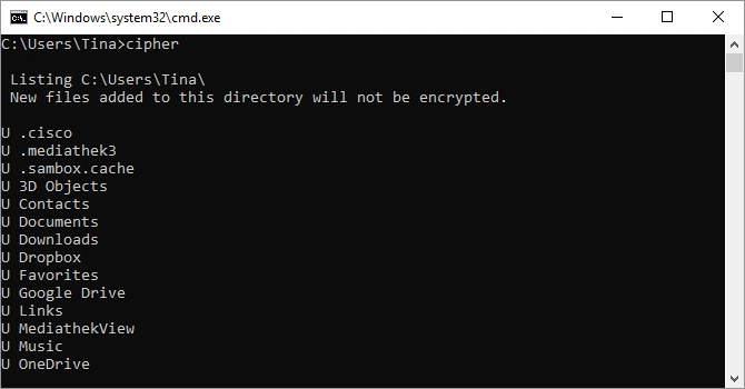 دستور cipher برای بازیابی فایل های حذف شده ویندوز