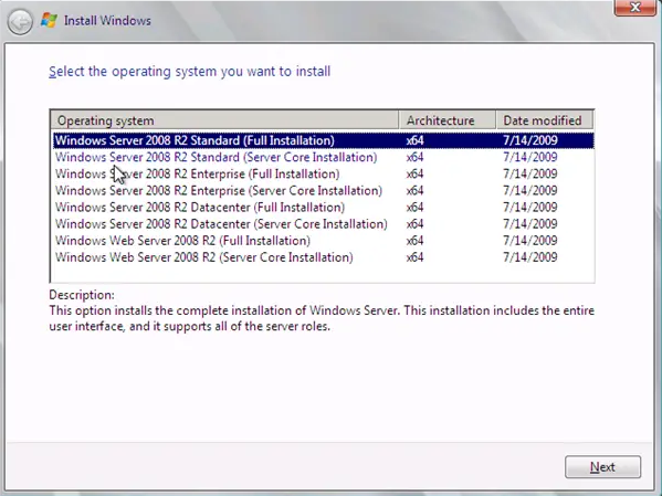 نسخه های ویندوز سرور 2008 R2