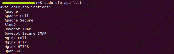 پروفایل های فایروال برای نصب apache در لینوکس
