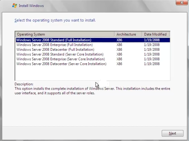 نسخه های ویندوز سرور 2008