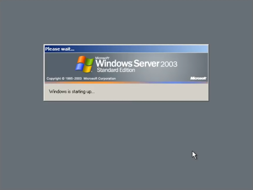 شروع ویندوز سرور 2003