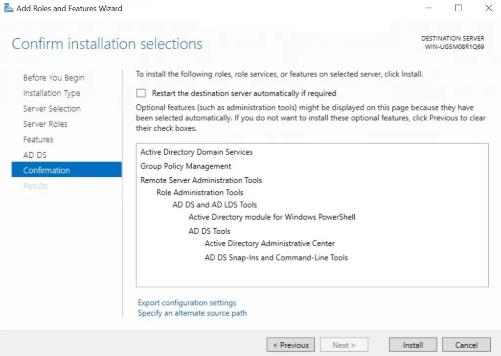 Windows Server'da Active Directory Kurulumu