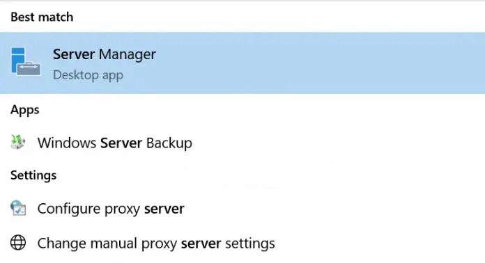 مدیر سرور (Server Manager) را باز کنید