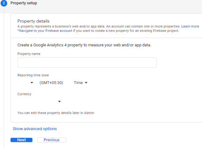حساب کاربری جدید Google Analytics و GA4 Property