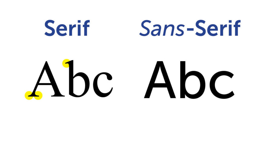 فونت Serif و sans-serif