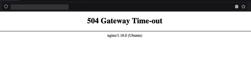 خطای 504 Gateway Timeout error