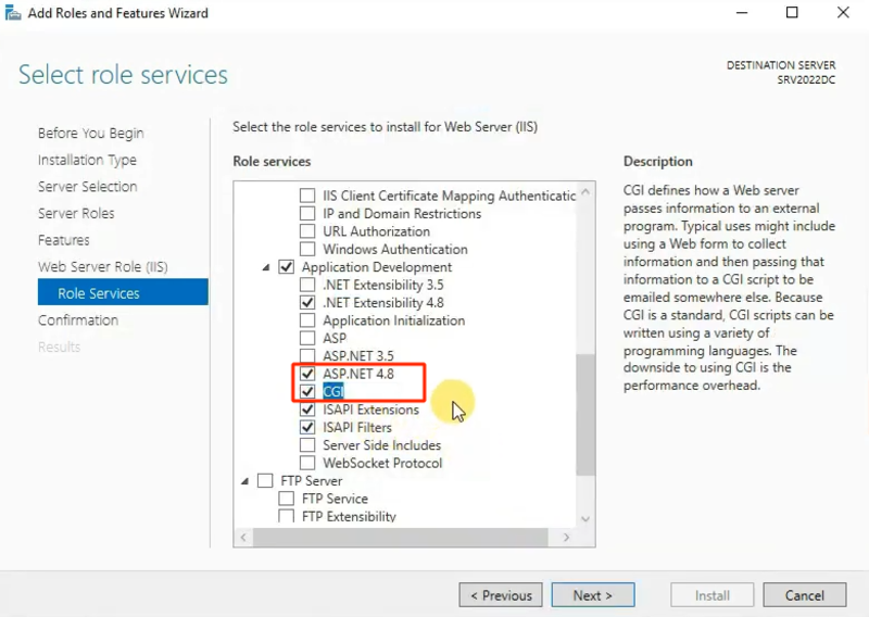 ویژگی cgi و asp.net